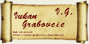 Vukan Grabovčić vizit kartica